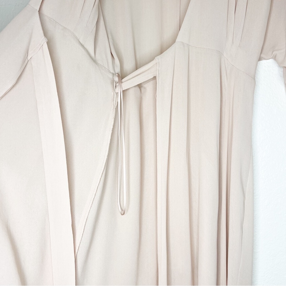 Reformation Winslow Wrap Blush/Nude/Cream Maxi Dress - Picture 10 of 12